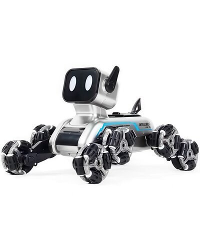 Детская интерактивная игрушка танцующий робот с музыкой «Пес Stunt» с дымом и подсветкой 8882E (AX)