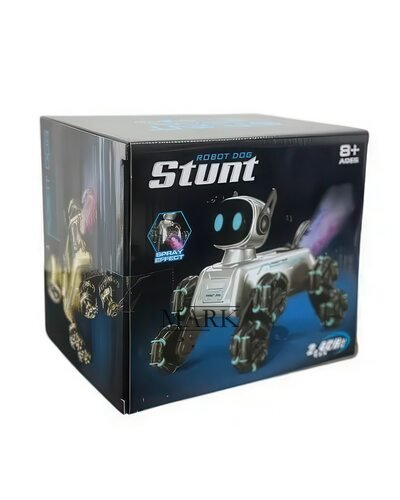 Детская интерактивная игрушка танцующий робот с музыкой «Пес Stunt» с дымом и подсветкой 8882E (AX)