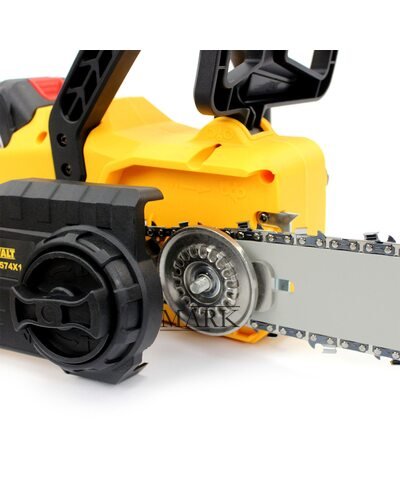 Аккумуляторная пила DeWALT DCMCS574X1 (48V, 12AH, шина 45 см) с бесключевой натяжкой цепи и ручным тормозом в кейсе