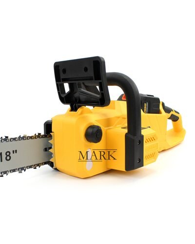 Аккумуляторная пила DeWALT DCMCS574X1 (48V, 12AH, шина 45 см) с бесключевой натяжкой цепи и ручным тормозом в кейсе