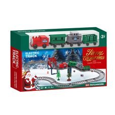 Дитяча іграшка новорічний різдвяний потяг залізна дорога “Merry Christmas” 9263-7C (AX)