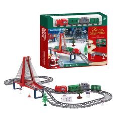 Дитяча іграшка новорічний потяг різдвяний електричний “Merry Christmas” 9263-2C (AX)