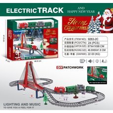 Дитяча іграшка новорічний потяг різдвяний електричний “Merry Christmas” 9263-2C (AX)