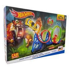 Детский игровой набор гоночная трасса с тремя кольцами и стартом Hot Wheel 6604 – Looping Track (AX)