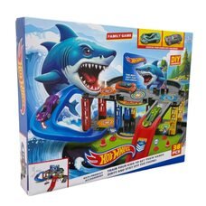 Ігровий набір гоночна траса з гірками і парком Hot Wheels Snake Garage 38 деталей T876-11 (AX)