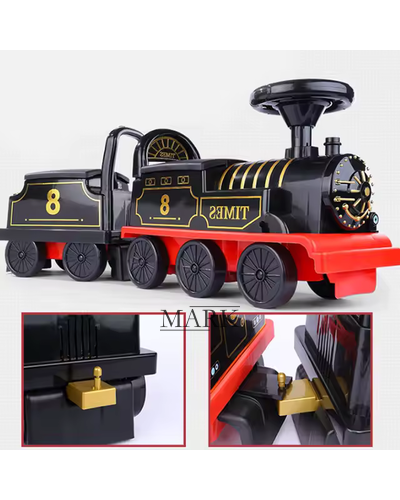 Детская игрушка электрический паровоз с железной дорогой Retro Train Ride-On (AX)