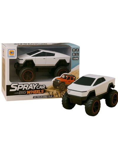 Детская машинка внедорожник на радиоуправлении BIG WHEELS SPRAY CAR 0855-247, Белый (AX)