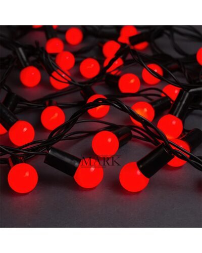 Декоративная гирлянда темная нить «Нить» 4 м IP20 20 LED свечение RG/RB 220 В Красный