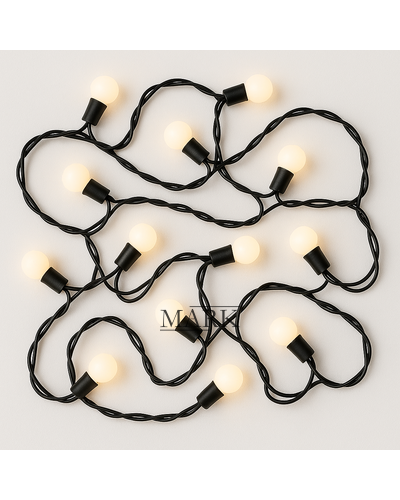 Декоративная гирлянда темная нить «Нить» 4 м IP20 20 LED свечение RG/RB 220 В Красный