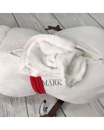 Мягкая Игрушка, Подушка, Плед MALLOORY HOME 3-в-1: Снеговик (BOT)