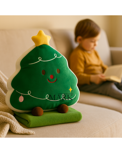 Мягкая Игрушка, Подушка, Плед MALLOORY HOME 3-в-1: Елочка 79-11/12128 (BOT)