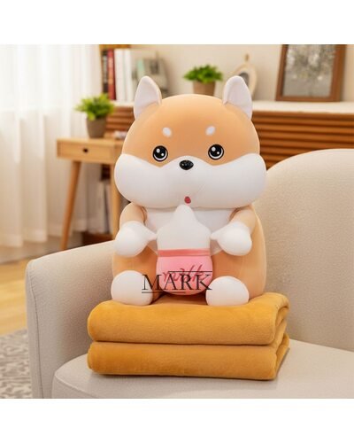 Мягкая игрушка-подушка в виде милого хаски MALLOORY HOME 79-9/12119, Оранжевый (BOT)