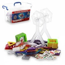 Розвиваючий 3D конструктор Magical Magnet (40 деталей), магнітні блоки для дітей у пластиковому боксі (509)
