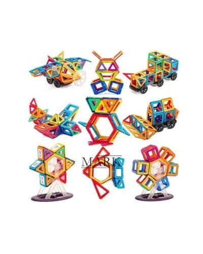 Развивающий 3D конструктор Magical Magnet (40 деталей), магнитные блоки для детей в пластиковом боксе (509)