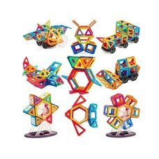 Розвиваючий 3D конструктор Magical Magnet (48 деталей), магнітні блоки для дітей у пластиковому боксі (509)