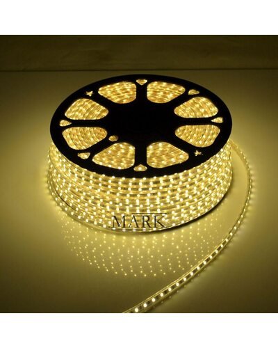 Декоративная светодиодная (LED) лента 2835×60 шт.; 4,8 Вт/м IP67 220В 50м Теплый белый (YAB)