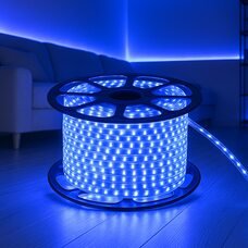 Декоративная светодиодная (LED) лента 2835×60 шт.; 4,8 Вт/м IP67 220В 50м Синий (YAB)