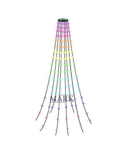 Светодиодная гирлянда Роса «Конский хвост» 100LED 190 см 220V/6V Разноцветная