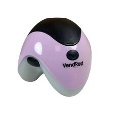 Ручний портативний універсальний масажер на баатарейках VendRest mini 3xAAA 140г Рожевий