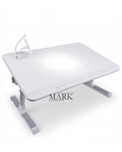 Стол-подставка для ноутбука и завтраков AM-2013 с USB и вентилятором, белый (AMN)