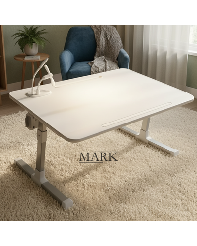 Стол-подставка для ноутбука и завтраков AM-2013 с USB и вентилятором, белый (AMN)