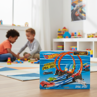 Дитячий гоночний трек-набір Hot Whee 6765 для дітей гоночний конструктор + 2 машинки для перегонів