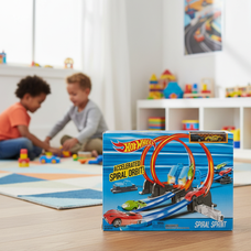 Детский гоночный трек-набор Hot Whee 6765 для детей гоночный конструктор + 2 машинки для гонки