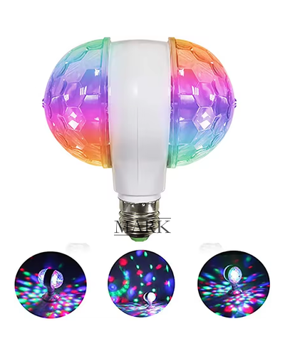 Диско лампа в форме колбы со светорассеивающей полусферой с цоколем E27 (YAB)