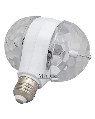 Диско лампа в форме колбы со светорассеивающей полусферой с цоколем E27 (YAB)