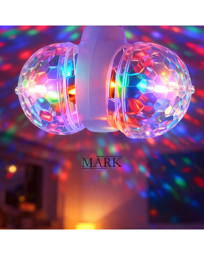 Диско лампа в форме колбы со светорассеивающей полусферой с цоколем E27 (YAB)