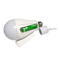 Акумуляторна лампочка Ziarmal ZR-777 E27 з кнопкою включення та гачком для підвішування