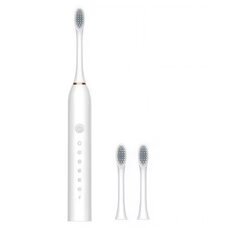 Акумуляторна електрична зубна щітка Sonic IPX7 X-3 500 mAh 1.5W Білий
