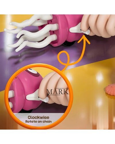 Детская игрушка Танцующий осьминог со звуком и светом розовый 726, Зеленый (OX)