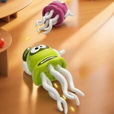 Детская игрушка Танцующий осьминог со звуком и светом розовый 726, Зеленый (OX)