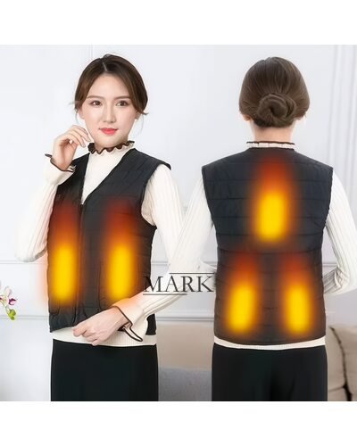 Подогревающая жилетка с электроподогревом от павербанка USB 9 зон Размер L