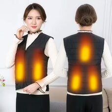 Подогревающая жилетка с электроподогревом от павербанка USB 9 зон Размер XL