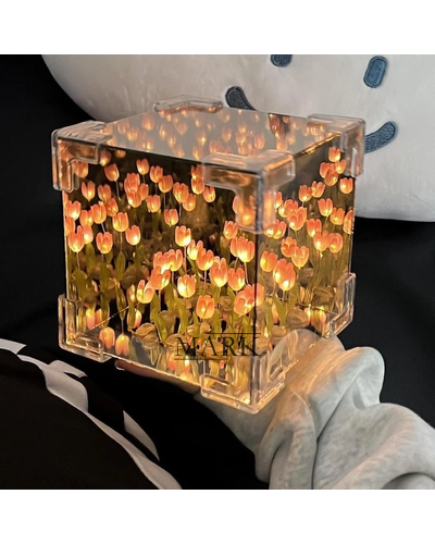 Светодиодный ночник в кубе «Бесконечные тюльпаны» умелые ручки (AX)