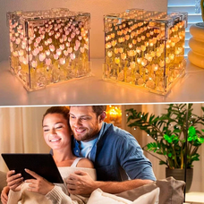 Светодиодный ночник в кубе «Бесконечные тюльпаны» умелые ручки (AX)