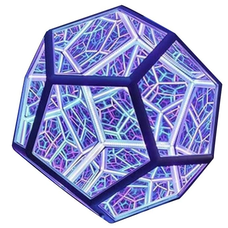 Светодиодный ночник 7 цветов Colorful Light RGB 3D SP620E Додекаэдр 12V USB (ILF)