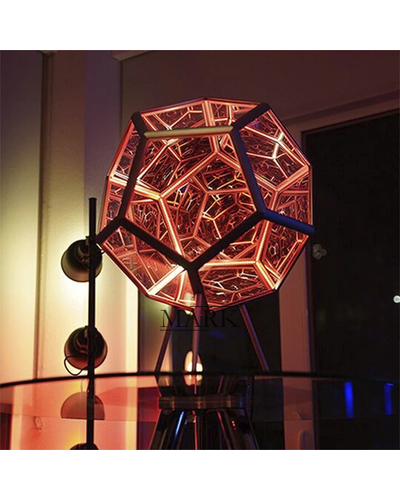 Светодиодный ночник 7 цветов Colorful Light RGB 3D SP620E Додекаэдр 12V USB (ILF)