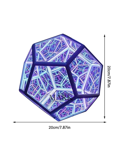 Светодиодный ночник 7 цветов Colorful Light RGB 3D SP620E Додекаэдр 12V USB (ILF)