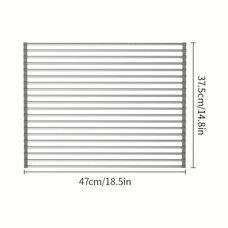 Кухонна складна сушарка для посуду на раковину KitchenWare EasyDry 37х22 см Сіра (HA-359)