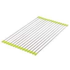 Кухонна складна сушарка для посуду на раковину KitchenWare EasyDry 37х22 см Зелена (HA-359)