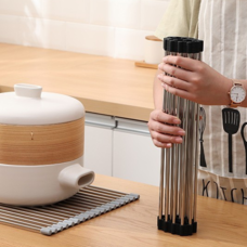 Кухонна складна сушарка для посуду на раковину KitchenWare EasyDry 37х22 см Чорна (HA-359)