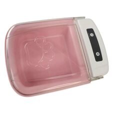 Автоматична годівниця для котів та собак з герметичною кришкою та знімною чашею 23×16.5×11 см Рожевий (205)