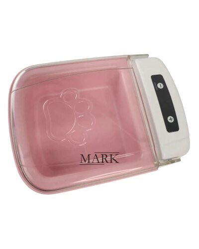 Автоматическая кормушка для кошек и собак с герметичной крышкой и съемной чашей 23×16,5×11 см Розовый (205)