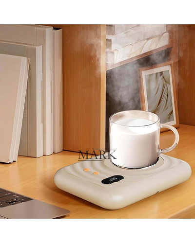 Настольный подогреватель-подставка для чашек ST-08 Бежевый (205)