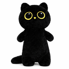 Дитяча м'яка плюшева іграшка Чорний кіт 60 см 360-T-9 (360T)