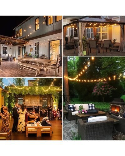 Декоративная светодиодная гирлянда с соединителем питания от сети 220В 10 метров, 25 LED MA718 (ARSH)