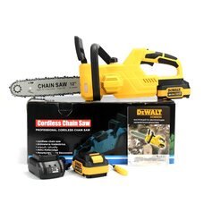 Портативна акумуляторна ланцюгова пила з 2 змінними АКБ DeWalt DCM565N (36V, 6Ah)